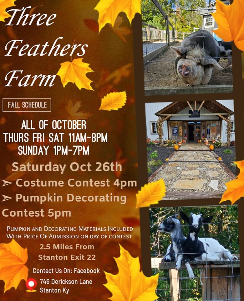 Costume Contest and Halloween Party at Three Feathers Farm Powell